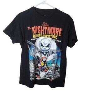 THE Nightmare Before Chritmas Disney Tee Shirt Comic Tim Burton 's Size …